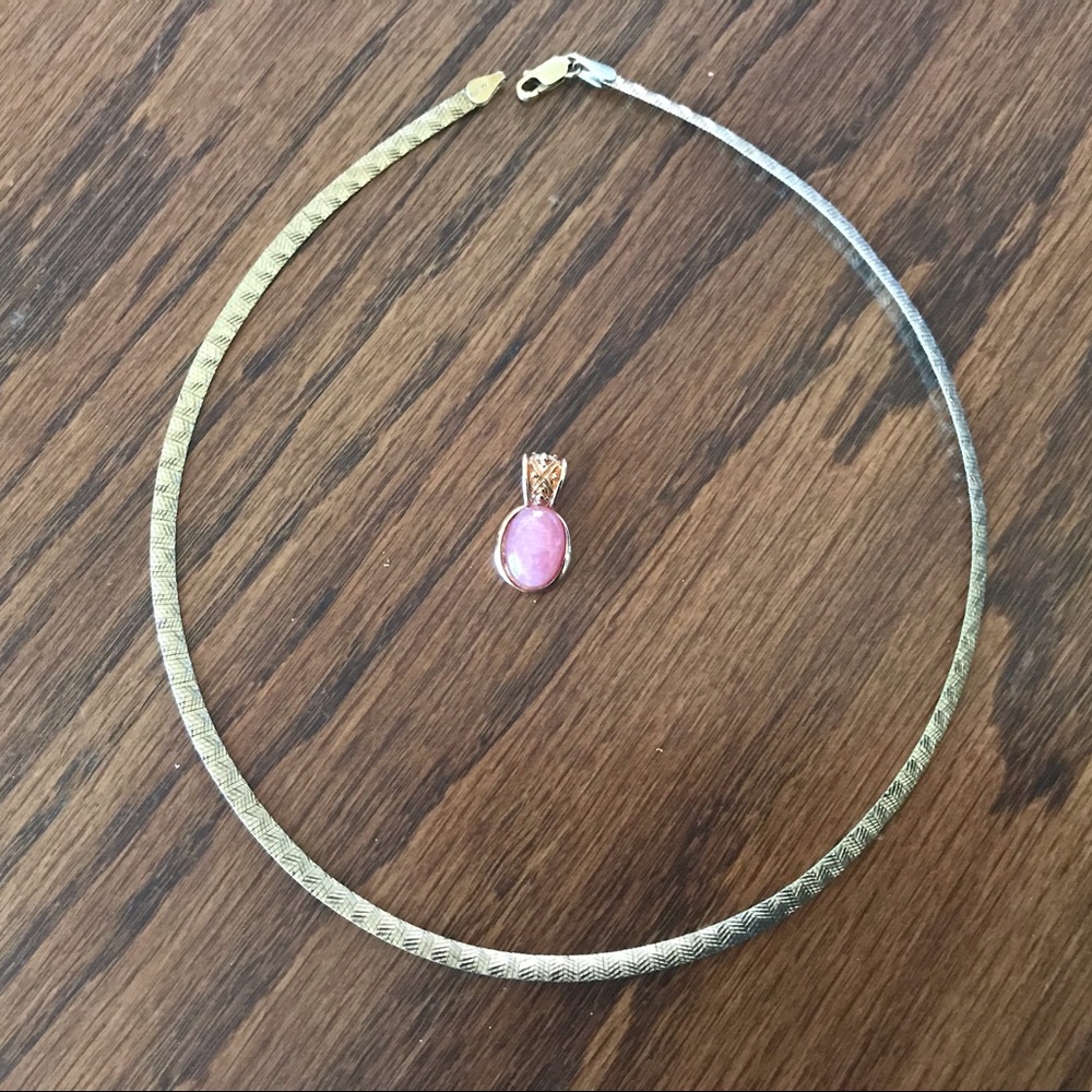 18” Gold over Italy Sterling Silver Chevron Chain